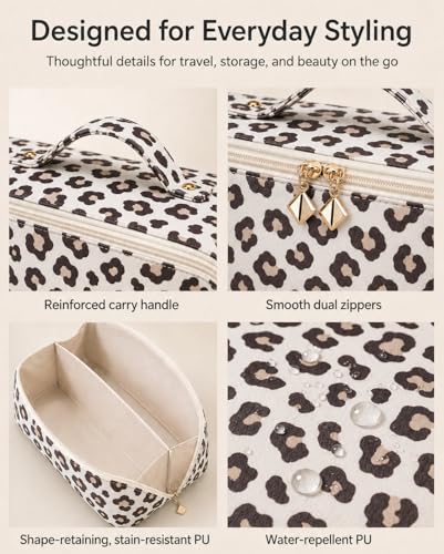 Hair Tool Travel Bag With Heat Resistant Mat, Large Capacity Hot Tool Bag & Hair Tool Organizer Bag for Curling Iron, Flat Iron, Hair Dryer, Hair Accessories Organizer, Travel Essentials for Women