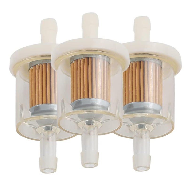 49019-0027 Fuel Filter for Brigs and Straton 691035 493629 84001895 5065 Replace for Kawasaki 49019-7001 49019-7005 49019-0014 1/4" Inline Fuel Filter Lawn Mower 2hp 17.5hp 27hp 35hp Engines