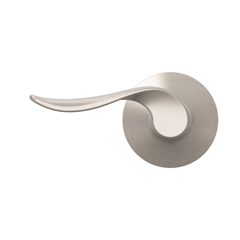 Schlage F10 SAC 619 Sacramento Door Lever, Hall & Closet Passage Lock, Satin Nickel (Pack of 1)