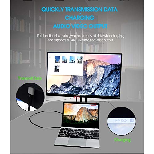 CBUS 5A 100W USBC Cable - 6.6ft USB C 3.2 Gen 2 10Gbps Power Delivery Monitor Cable - PD Docking Stations, Hard Drives, Compatible with MacBook Pro, iPad Pro 4K/5K