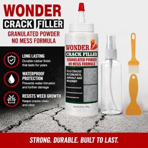 Crack Filler Tan Concrete,Cement Crack Filler,High Strength Concrete Patch and Repair Mortar for Driveways, Sidewalks, Foundations and Slabs，Heavy Duty Concrete Patch and Repair Powder (1) 1
