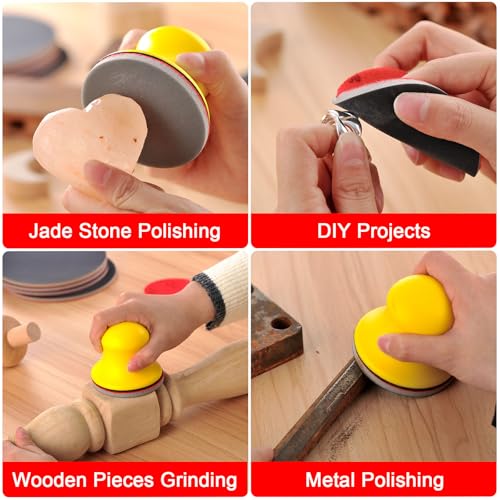 MAXMAN 24Pcs Sanding Sponge Set, 3" Foam Sanding Pads, 180-3000G Assortment 180-3000 Grit