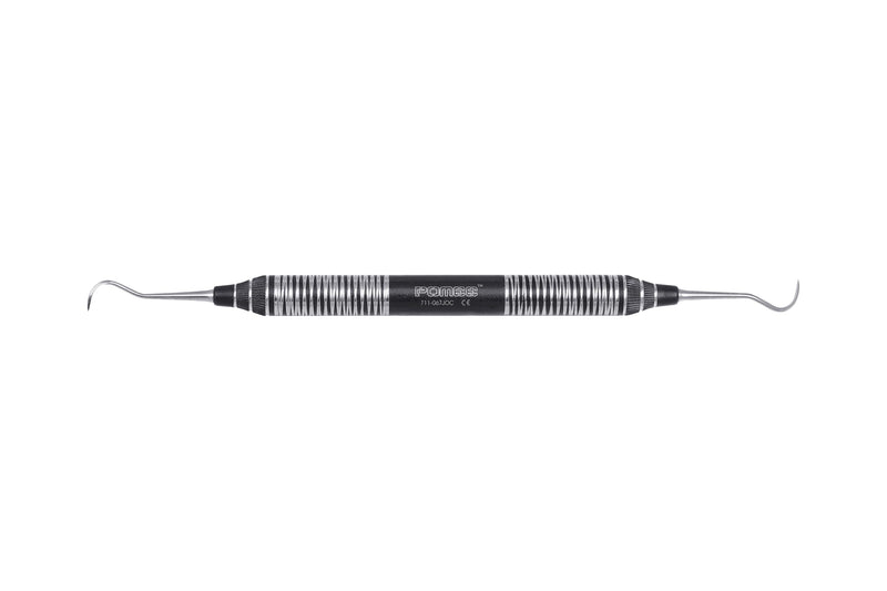 Pomee Jack Sickle Scaler, Onyx Collection, 9.5mm Ultra-Light Hollow Handle, Black TiN Coated, 711-067JOC