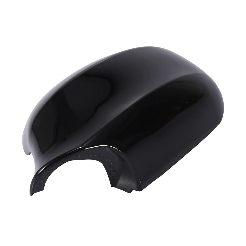 X AUTOHAUX Pair Car Exterior Rear View Mirror Housing Door Wing Mirror Covering Cap for BMW 323i 328i 335d 335i Black For E90 2009-2011