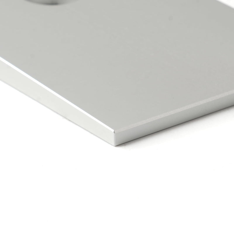 2.5 Degree Angle Correction Universal Suspension Axle Shims for Leaf Springs and Lift Blocks Silver