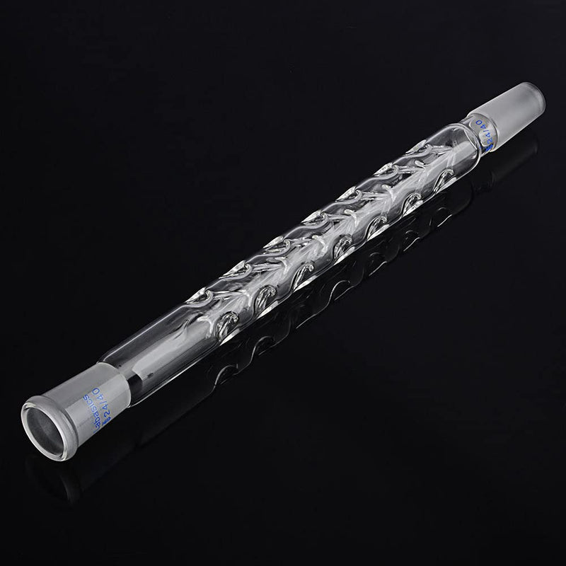 Labasics Vigreux Column, 24/40 Joints Borosilicate Glass Fractional Distillation with Indentations, 200 mm Length for Laboratory