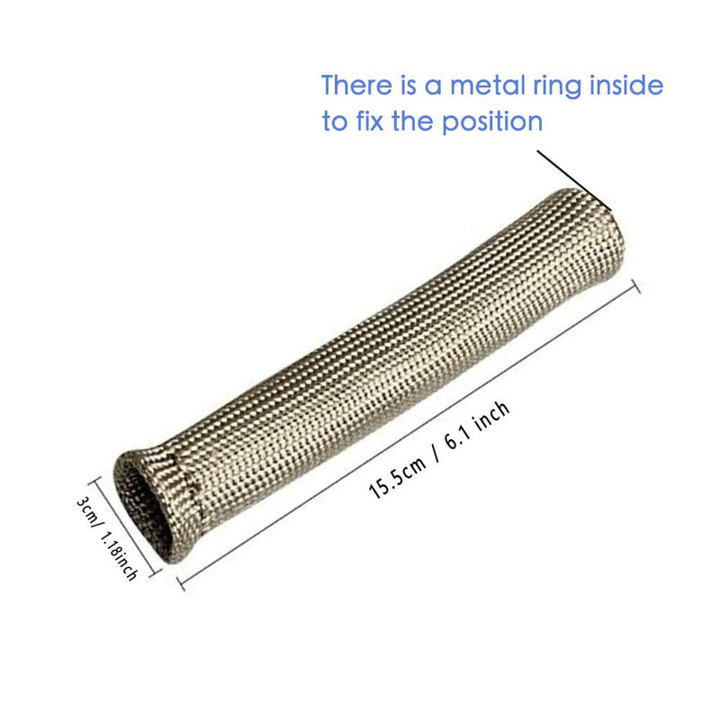 Spark Plug Wire Heat Shield 8pcs 2500° Spark Plug Heat Shield Sleeve Spark Plug Boot Protector Spark Plug Covers For LS1/LS2 (Titanium) Titanium