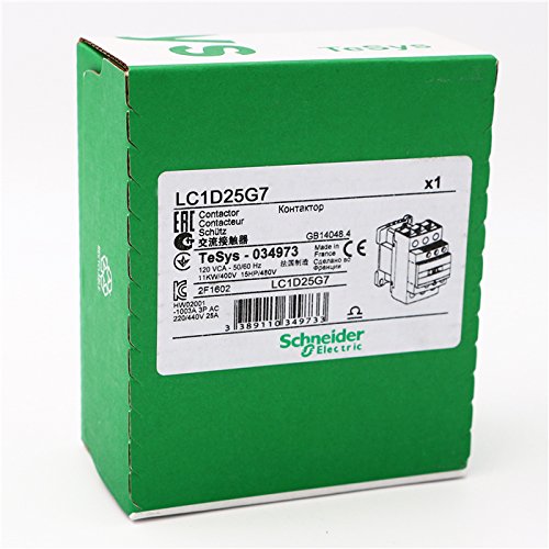 AC Contactor 3P LC1D25 LC1D25G7 LC1-D25G7 25A 120V AC coil