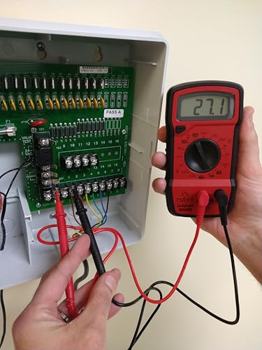 nVent GARDNER BENDER GDT-3190 Digital Multimeter, 4-Function, 16-Range Red with Black Rubber Boot Manual 4 Function / 14 Range