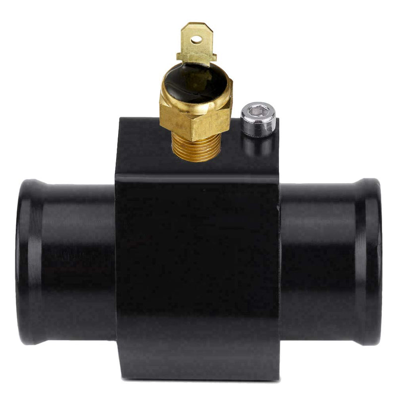 Automotive Engine Radiator in-Line Hose Fitting Adapter Water Temperature Thermostat Sensor Electric Fan Switch Kit (38mm, 180'F On - 165'F Off) 38mm