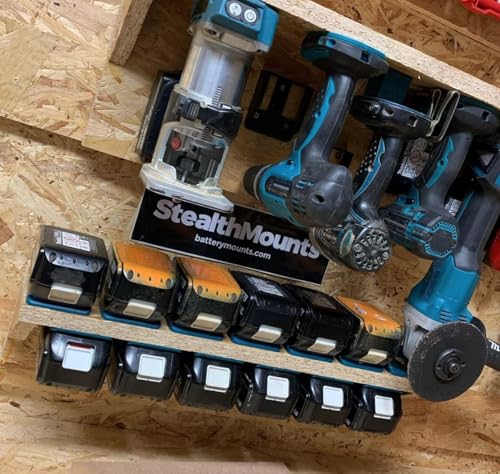 StealthMounts Tool Holder Compatible with Makita 18V LXT (4 Pack) - Black | StealthMounts Tool Mounts | Made in the UK