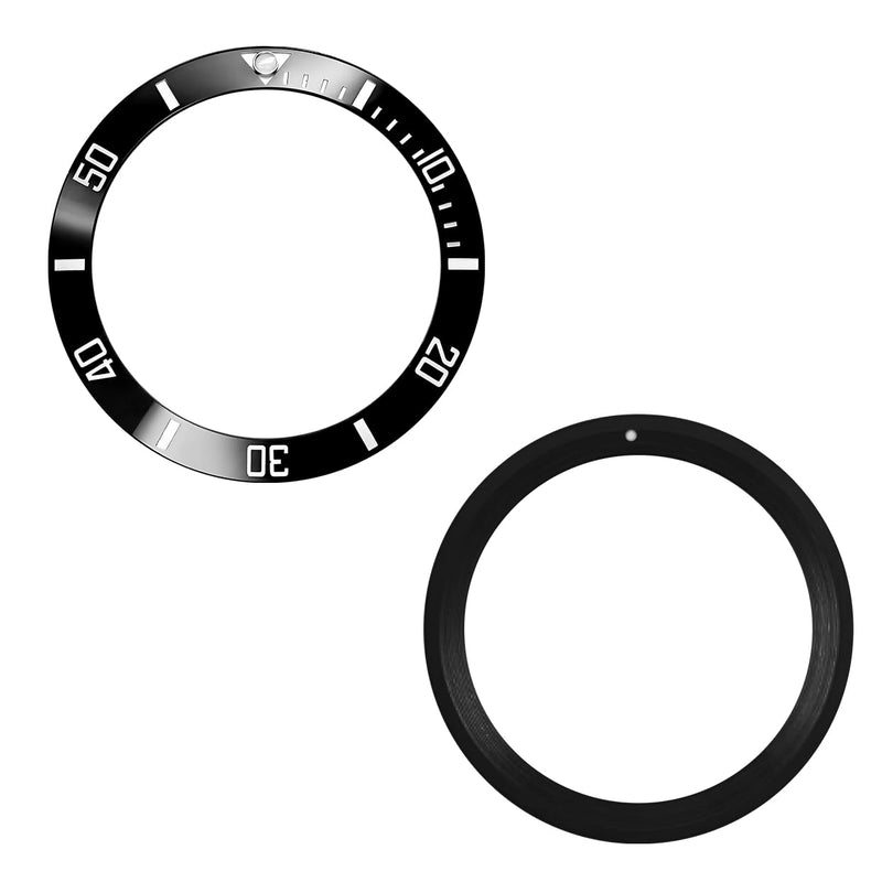 Ceramic Bezel Insert Replacement For Rolex Submariner 116610 114060 116613 116618 38mm 3pcs (Black+Blue+Green)