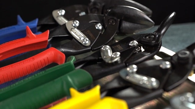 MIDWEST Blackout Aviation Snips, Left Cut Offset, Tin Snips