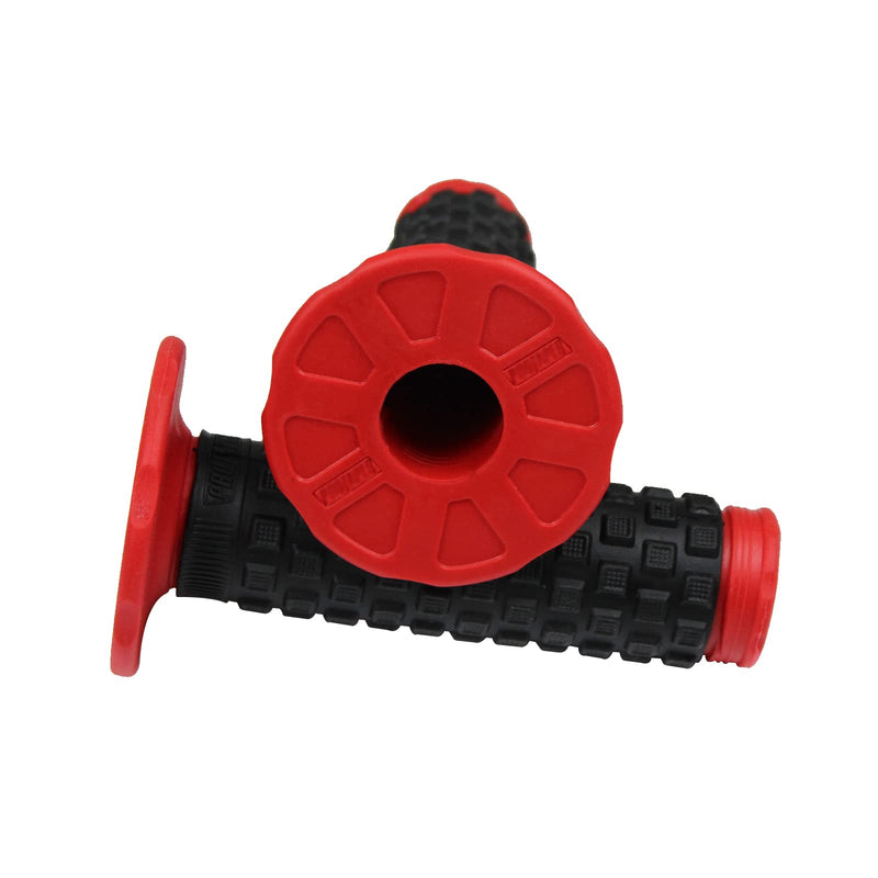 Motorcycle Grips 7/8" Dirt Bike Grips Pillow Top Anti-Slip Advanced Rubber Grips for CR CRF Red