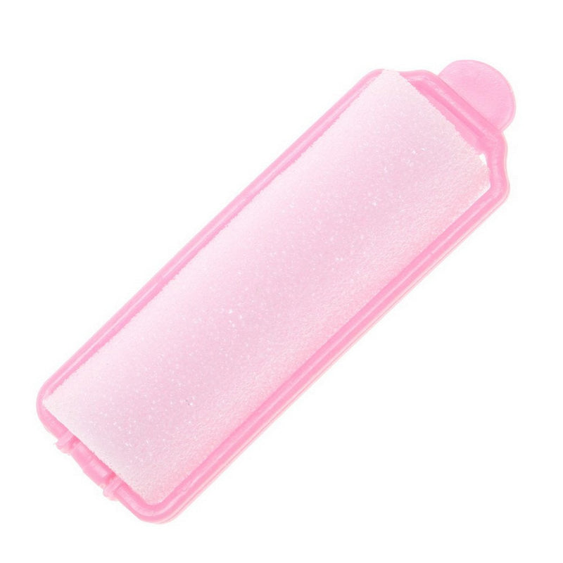 SUMAJU Soft Sponge Hair Rollers 12 Pack, Overnight Curlers, Pink | Plastic and Soft Sponge, Heatless Styling, for Curls and Waves, Easy Overnight Use, DIY Hair Curling Tool