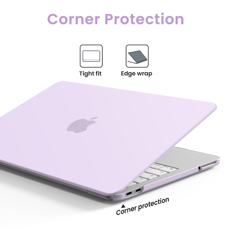AKIT Compatible with MacBook Neo Case 13 inch 2026 A3404 Lavender Purple | Crack & Scratch Resistant Protective Cover Ultra-Thin Hard Shell wtih 2 Keyboard Covers & Screen Film