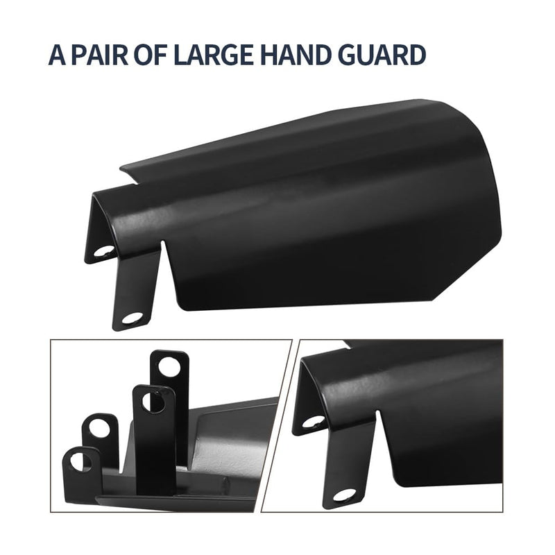 1 Pair Large Motorcycle Handguards Coffin Cut Hand Guards Replacement for 2007-2020 Harley Davidson Touring Sportster Dyna