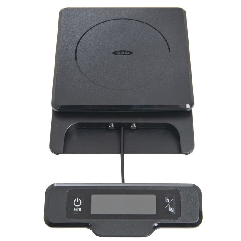OXO Good Grips 5-lb Kitchen Scale with Pull-Out Display, Black