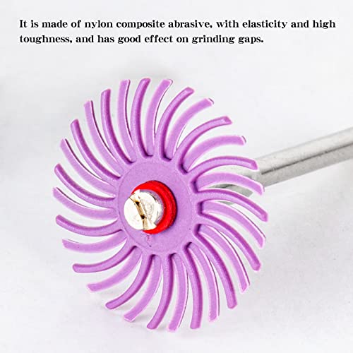 88pcs 1" Radial Bristle Disc Kit with 3mm Shank for Rotary Tools,Detail Abrasive Wheel for Jewelry Wood Metal Polishing, Bristle Wheel 80#-2500#