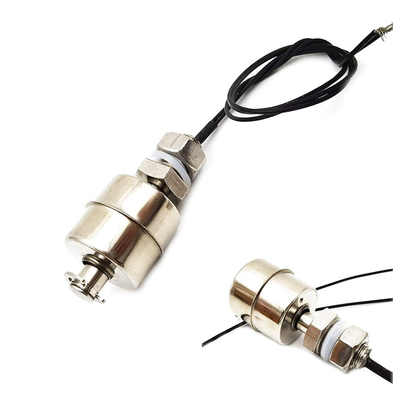 KIRO&SEEU 45mm Stainless Steel Float Switch Liquid Water Level Sensor Monitor Vertical Fish Tank Mini M10x1.5mm