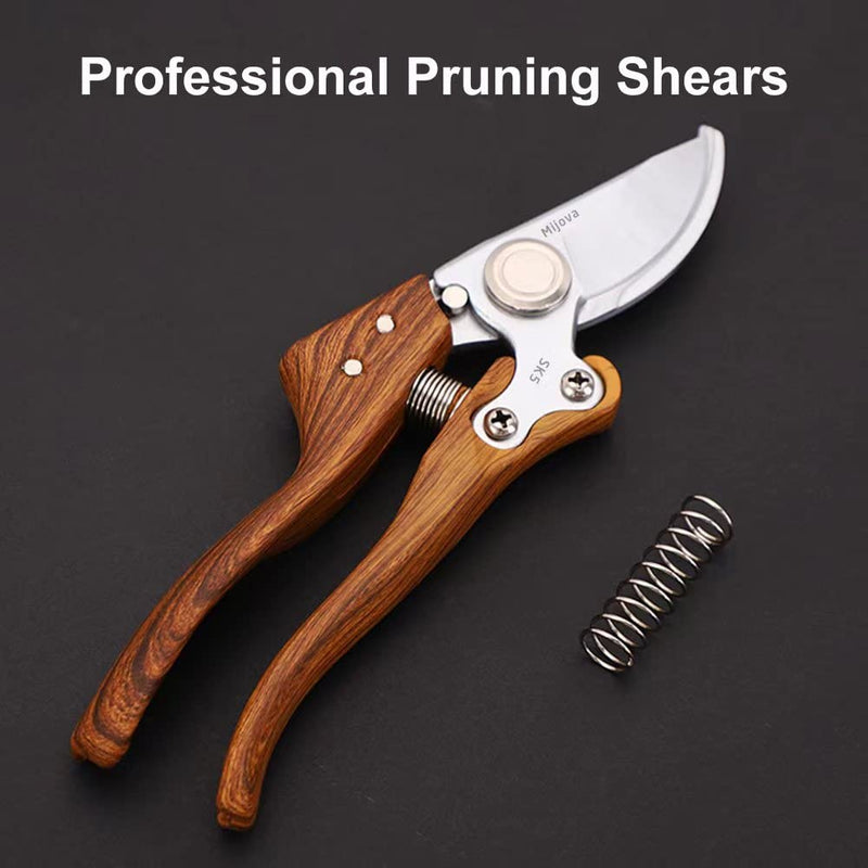 Garden shears, SK5 stainless steel plant shears, sharp garden shears, For pruning branches,shrubs and vines, Professional garden shears