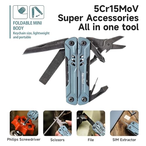NexTool Mini Sailor S11 Pro, 12-in-1 Compact Keycain Multitool Small