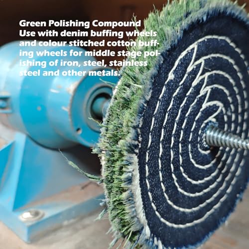 1.1 Pound General Green Stainless Steel Polishing Buffing Compound Bar 1pc