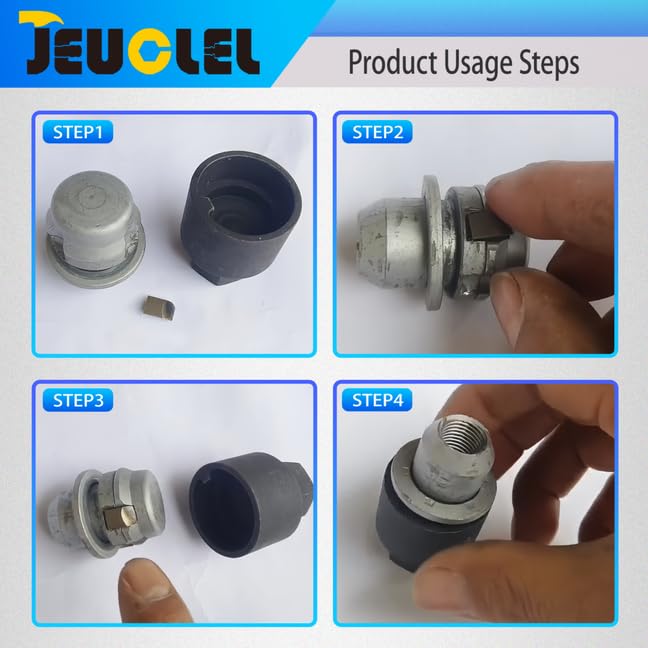  [AUSTRALIA] - 4 Tooth 1/2" Drive Wheel Locking Nut Key Compatible with Land Rover