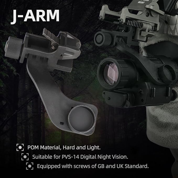 YSS New plastic Mount j-arm helmet adapter for night vision AN/PVS14/PVS7/PVS15 for hunting/game