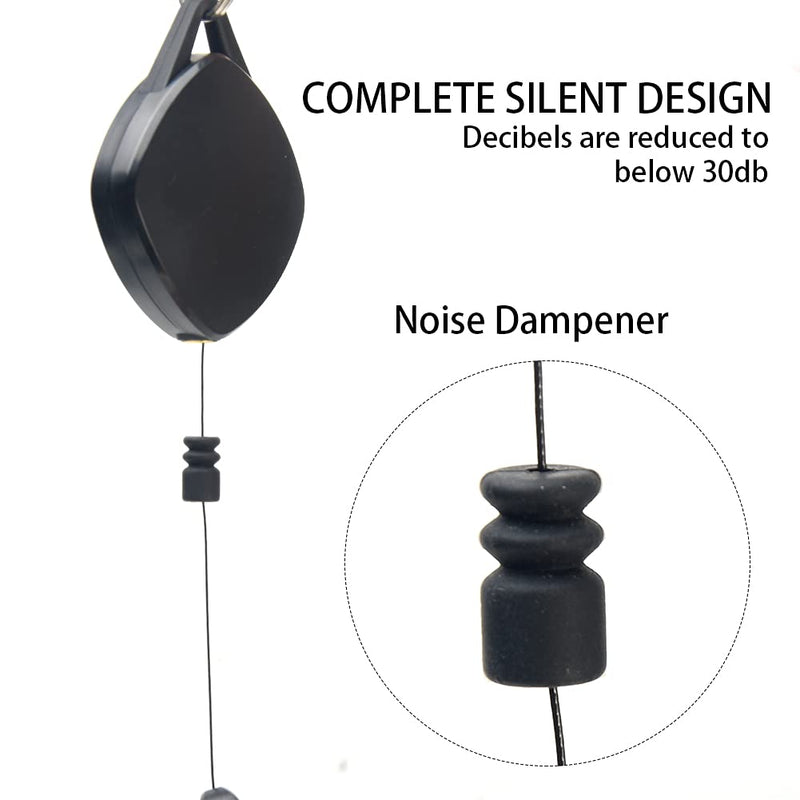 VR Cable Management, 3pcs Retractable Ceiling Pulley System, 360° Rotable VR Cable Hook, Noise-Free V R Accessories Cabl-e for Oculu-s/Rift S/Viv-e/Ps V-r