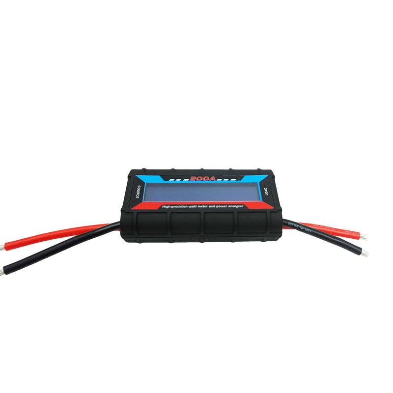 200A Watt Meter High Precision Monitor, DC 0-100V Voltage Amp Tester, Power Analyzer Multimeter, Set of 2, for RC,Solar Panel, Wind Power 200A 100V