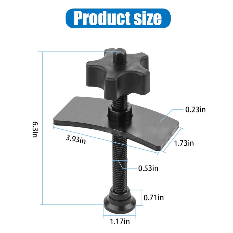 AUCELI Disc Brake Pad Spreader, Swivel Disc Brake Pad Separator Tool with Comfort Tightening Knob, Carbon Steel Piston Brake Caliper Compression Tool for Precise Even Compression, Car Accessories