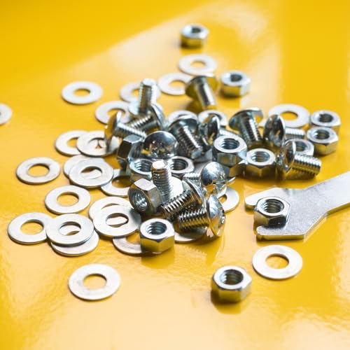 uxcell 100Pcs 3/8 Flat Washer, 316 Stainless Steel 0.406" ID x 0.812" OD x 0.065" Thick for Bolt Screw, Factories Repair, Kitchens, Shops, and Outdoor Construction, Silver 0.406" x 0.812" x 0.065" 100