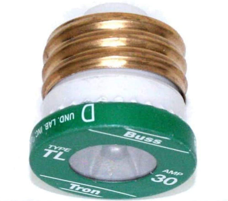 Bussman TL-30PK4 30 Amp TL Edison Plug Time Delay Fuse 4 Count Per Package (3 Pack)