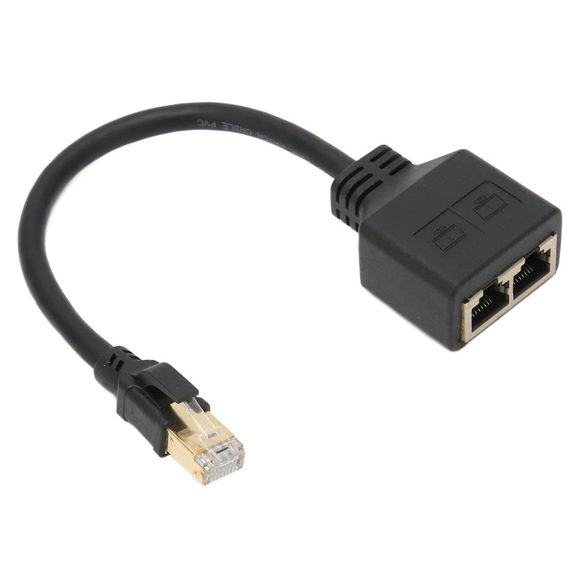 RJ45 Network 1 to 2 Port Ethernet Adapter Splitter, 1 Male to 2 Female LAN Ethernet Splitter Adapter Cable for All Networks, Homes and Offices, and All Broadband Connections