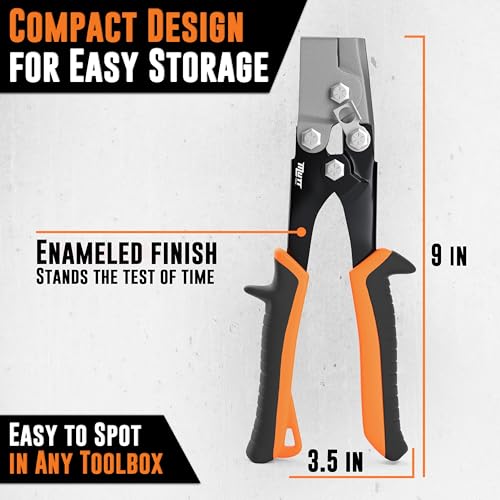 Mutt Tools Snap Lock Punch and Gutter End Cap Crimper HVAC Tool