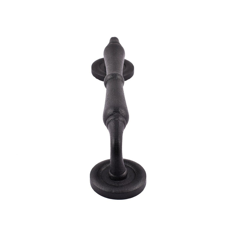 Renovators Supply Manufacturing Black Door Pull Handle 9" H Cast Iron Colonial Antique Design Colonial Spindle 9" Pack of 1