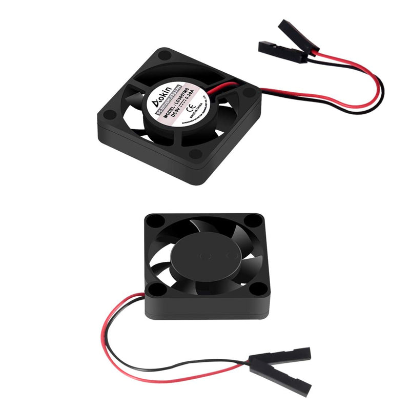 Aokin for Raspberry Pi Cooling Fan DC 5V/3.3V Brushless CPU Cooling Fan with Screws for Raspberry Pi 4 B, Pi 3 B+, Pi 3 B, Pi 2 B, Pi 1 B+, RetroFlag NESPI Case, etc, 1 Pack