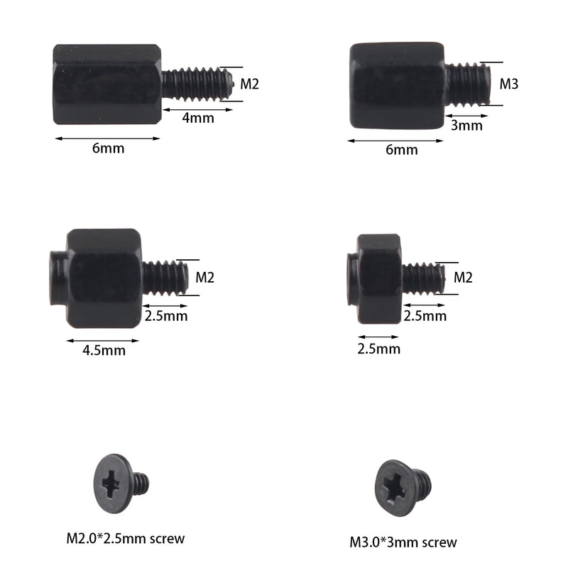 ZDE ZE019 M.2 SSD Screws Kit NVMe M.2 SSD Mounting Screws Computer Motherboard Screws Components for Asus MSI Gigabyte ASRock Motherboard and Raspberry Pi 5