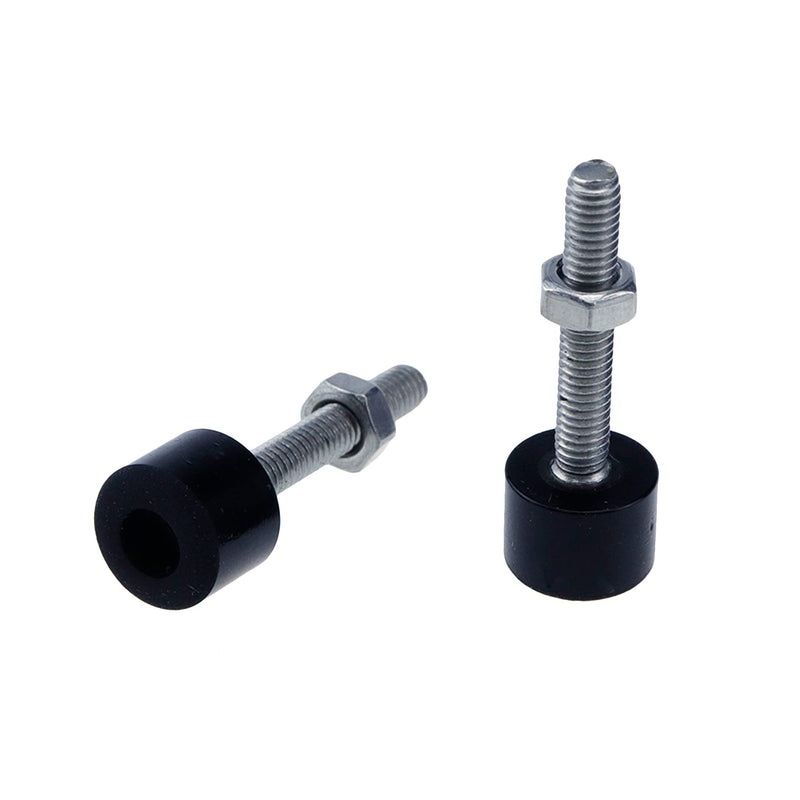 2PCS Hood Adjuster Bumper Stopper Rubber Bumper Stop M425mm Shock Absorbing Stopper Hood Bolt Nuts M4×25mm