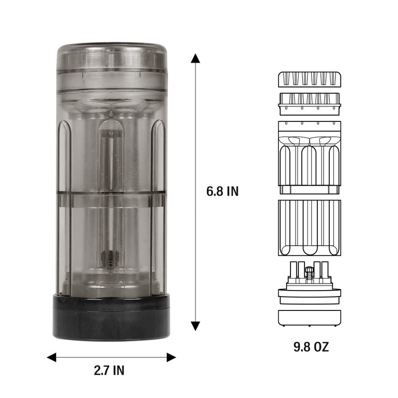 Horns Bee Portable Herb Grinder - Cone Rolling Machine 6 Loader At Once (Pre-Roll Cones Included), All-in-One Cone Loader, Pre Roll Machine Spice Grinders for Herbs Accessories with Mess-Free Loading