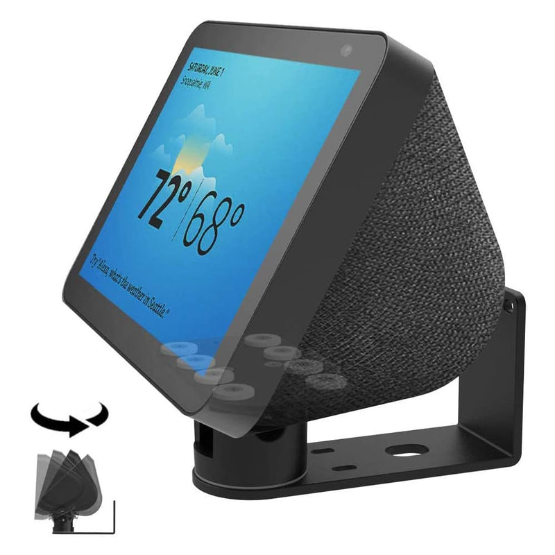 Wall Mount Stand Echo Show 8 (2nd Gen, 2021 Release and 1st Gen, 2019 Release) Aluminum Swivel Stand, Stand for Amazon Echo Show 8 & Echo Show 5 Black 13-01SX