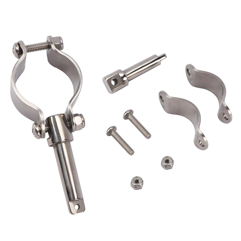 Boat Stainless Steel Rowlock Side Mount Line Oarlock Socket Marine Yacht (2 Per Pack)