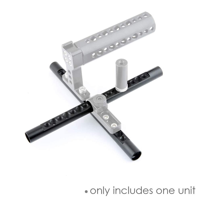 NICEYRIG 7.7 Inch 15mm Cheese Rod with 1/4 3/8 Locating Holes for DSLR Camera Cage Rig System - 074 7.7'' 15mm cheese rod