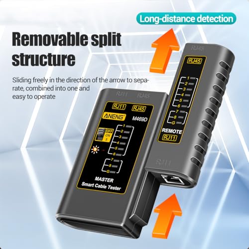 Network Cable Tester for RJ45 RJ11 RJ12 Port Network Ethernet Wire Test CT01 Tester Kit