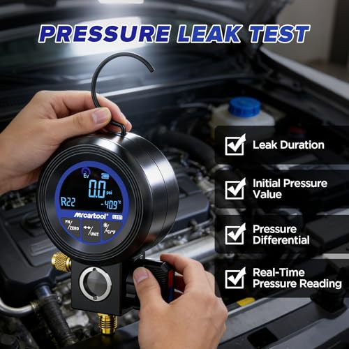 MR CARTOOL L201 Digital Manifold Gauge HVAC Charging Kit