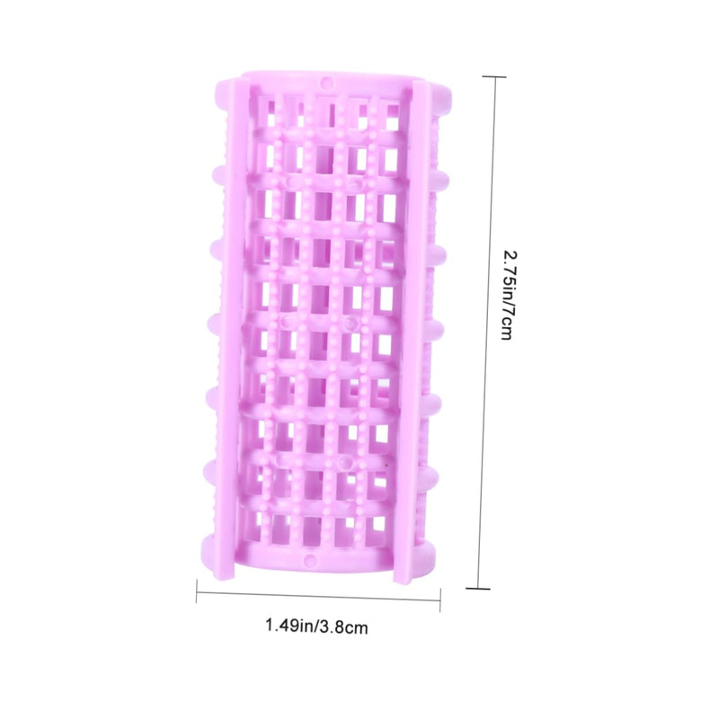 Hair Rollers Plastic Hair Curlers No Heat Self Grip 20 Pack Roller for Wet Reusable Styling Tools for Home Salon Use Compact Travel Hairdressing Curlers