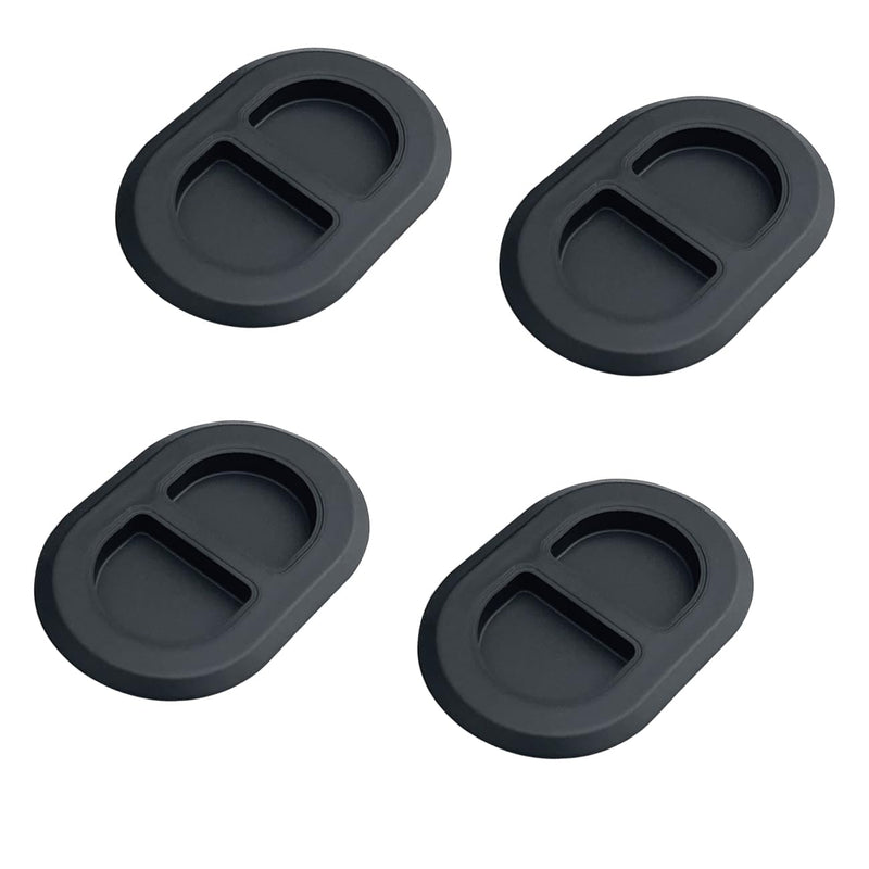 Floor Pan Drain Plug for Jeep Wrangler JK JL 2014-2025 and Gladiator JT 2020-2025,Floor Pan Body Plug for Jeep,4Pcs Black-4pcs