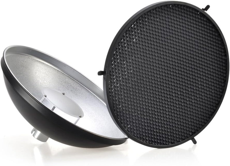 Godox AD-S3 Beauty Dish Reflector with Honeycomb Cover for AD200Pro II AD200Pro AD200 Pocket Flash AD180 AD360 AD360II Flash Speedlite