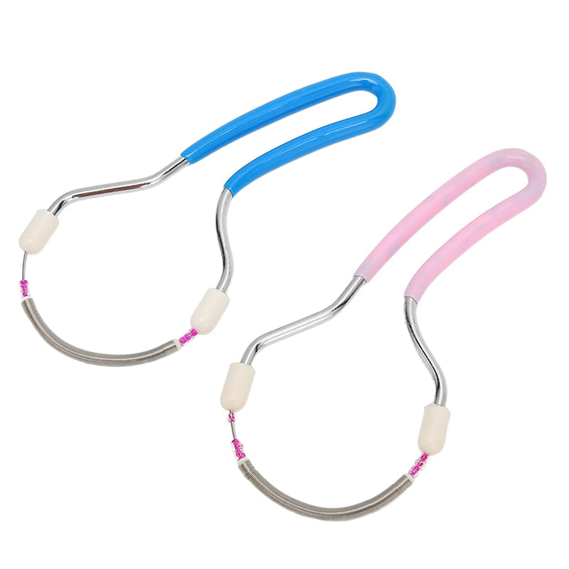 2 Pcs Facial Hair Remover Spring Facial Hair Epilator Spring Face Hair Remover Manual Epilator Spring Facial Hair Roller Threading Epilator Tools